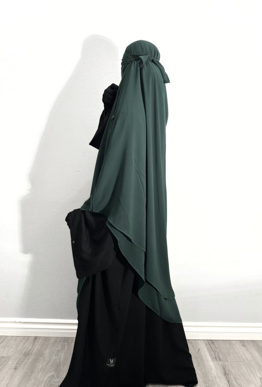 Zahra Khimar - Forest Green