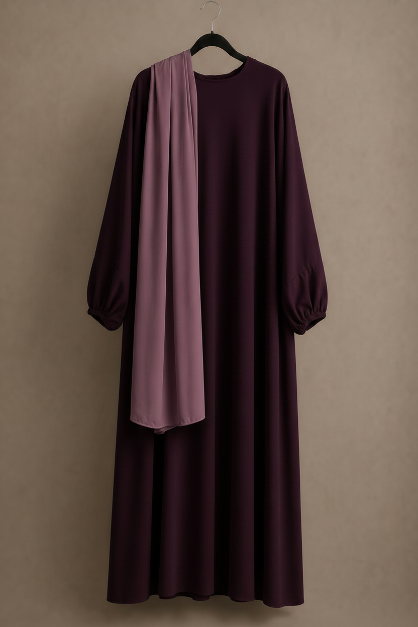 Sakina Abaya+ Saudi Chiffon Hijab