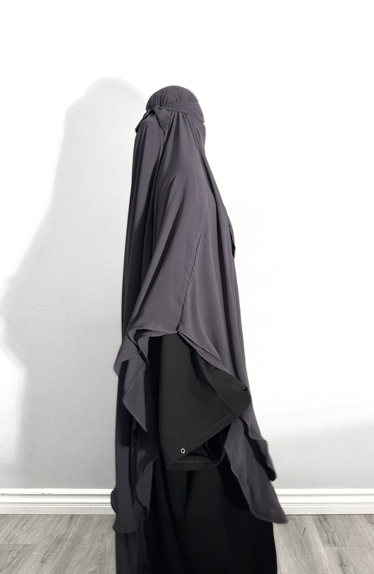 Zahra Khimar - Gray