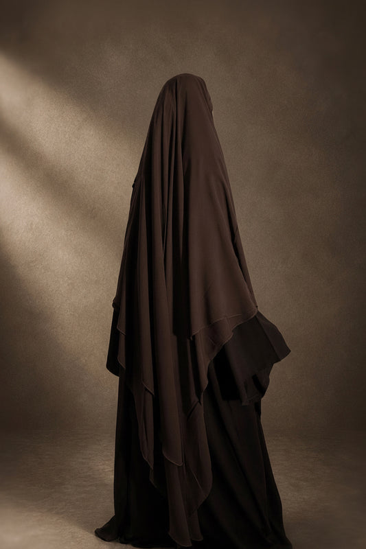 Zahra Khimar- Dark Brown