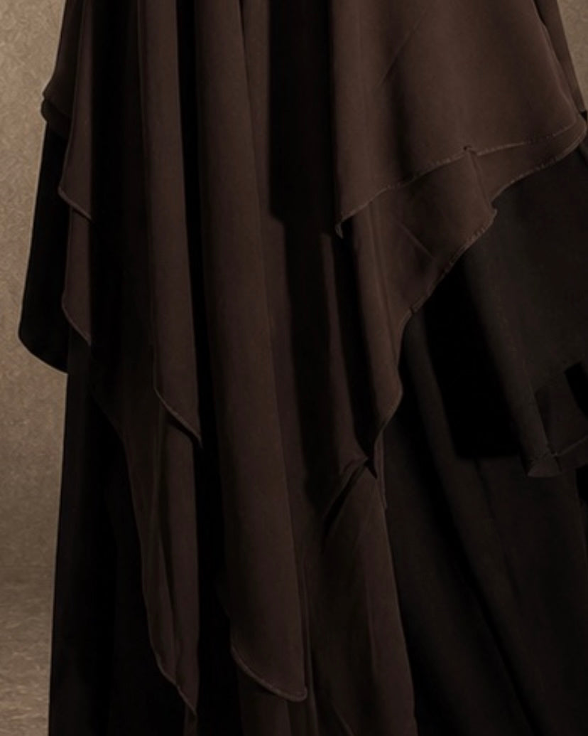Zahra Khimar- Dark Brown