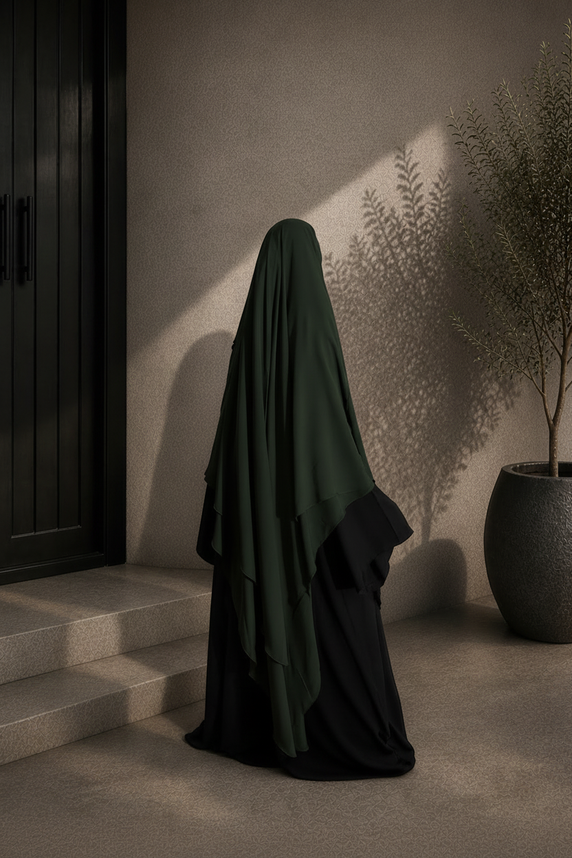Zahra Khimar - Forest Green