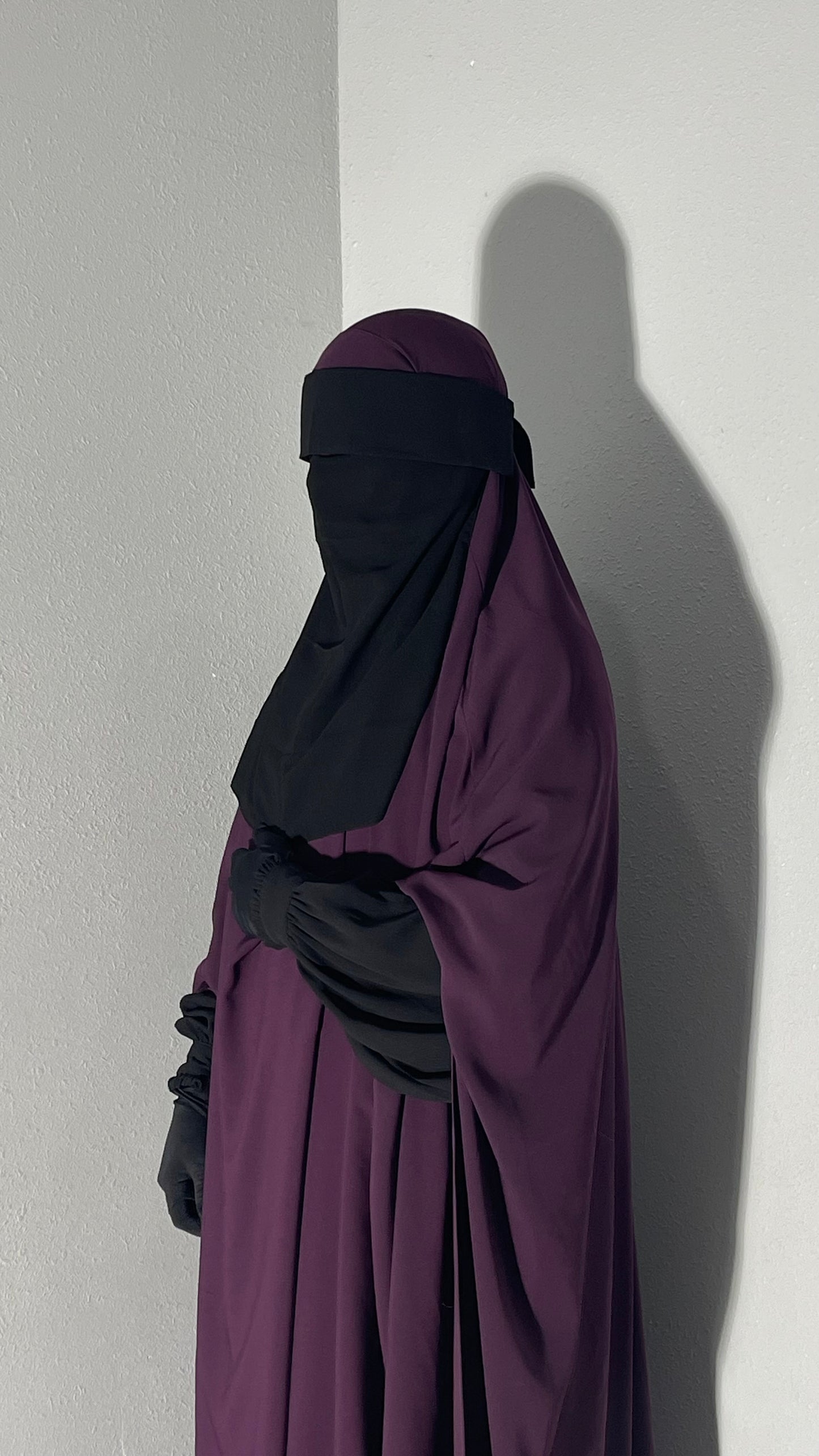 Small Black Flap Niqab