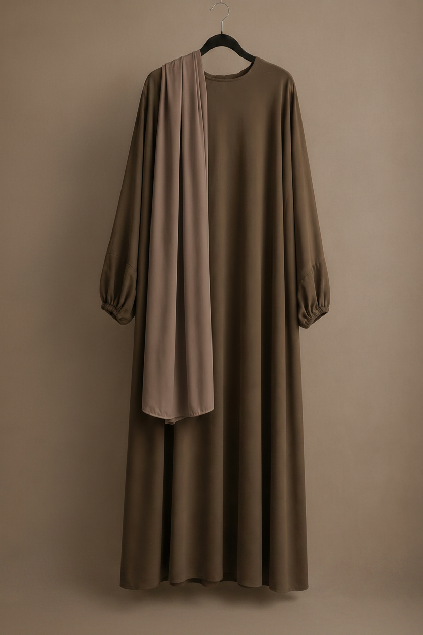 Sakina Abaya+ Saudi Chiffon Hijab