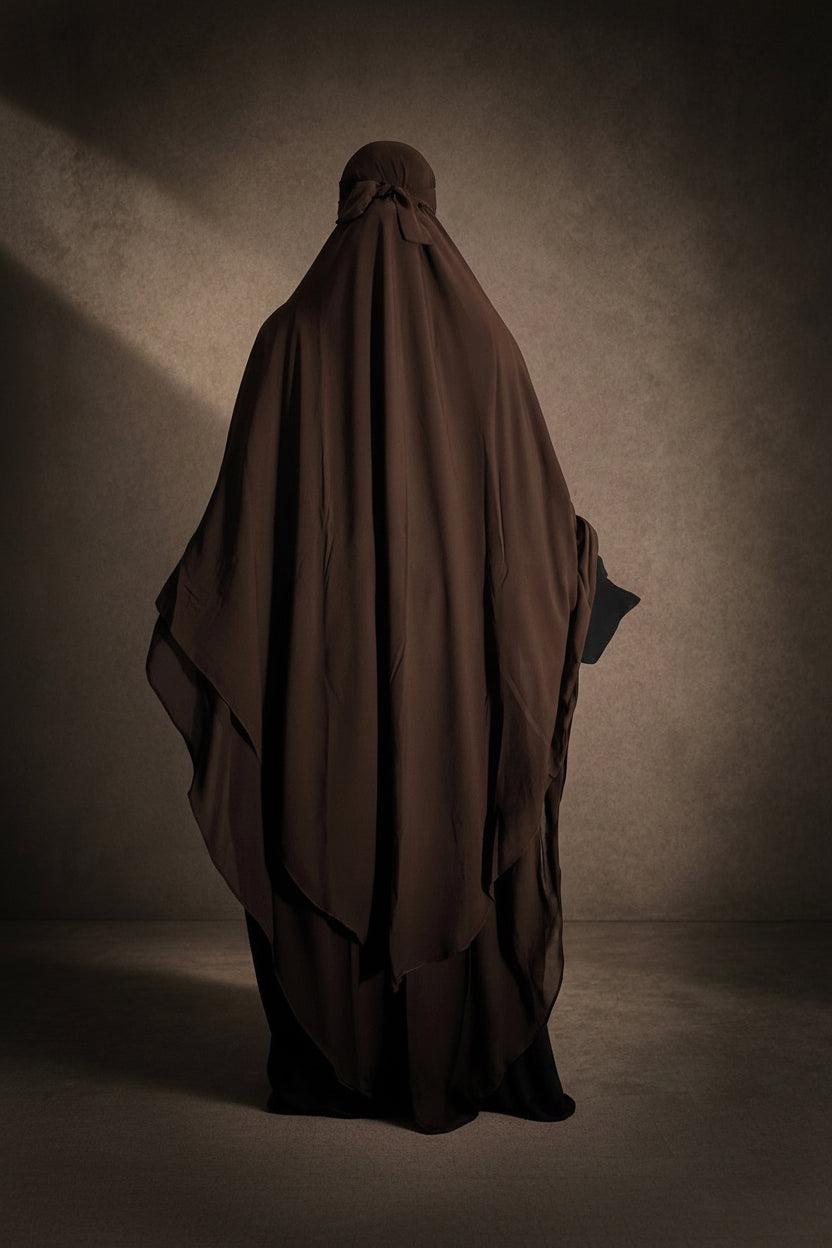 Zahra Khimar- Dark Brown