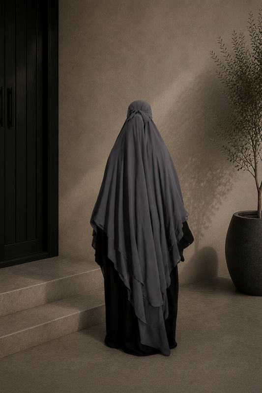 Zahra Khimar - Gray