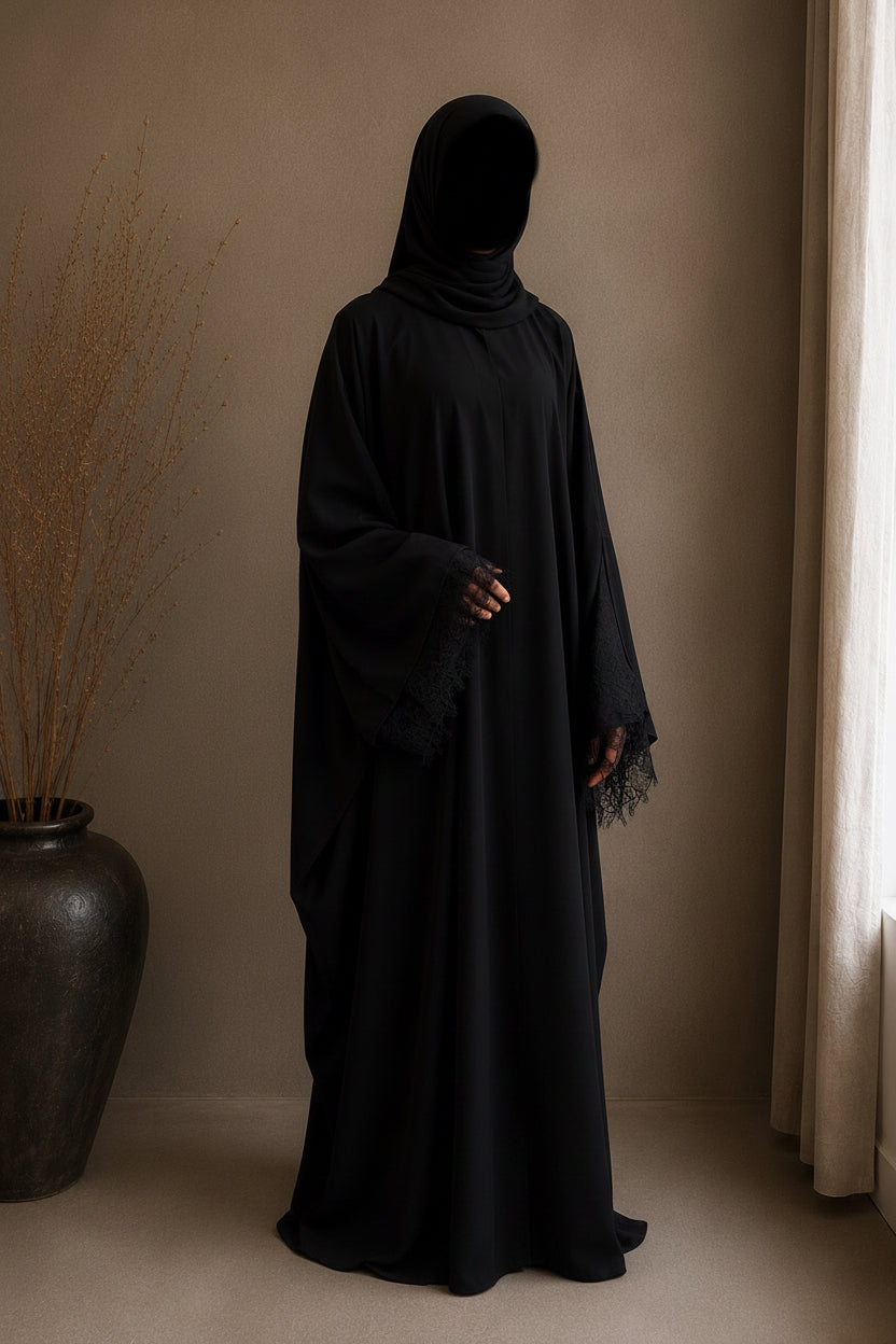 Lula Abaya + Saudi Chiffon Hijab